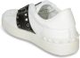 Valentino Witte Sneakers met Zwarte Patentdetails White Dames - Thumbnail 2