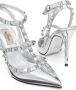 Valentino Zilveren Rockstud enkelband pompen Gray Dames - Thumbnail 5