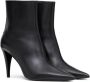 Valentino Zwarte Leren Stiletto Enkellaarzen Black Dames - Thumbnail 2