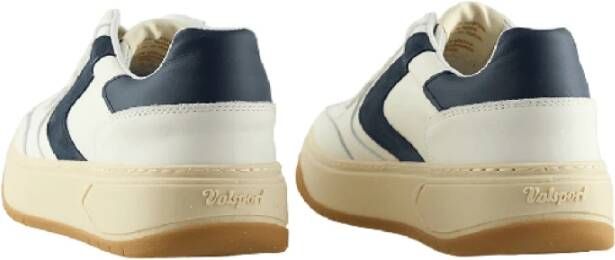 Valsport 1920 Blauw Wit Leren Sneakers Aangepaste Zool White Heren