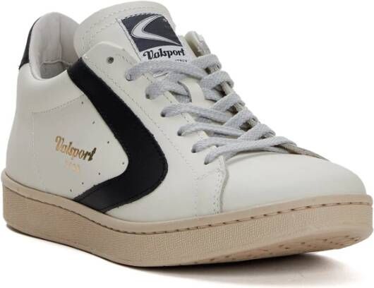 Valsport 1920 Klassieke Leren Sneakers Wit Zwart White Heren