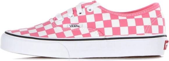 Vans Authentieke Geruite Roze Sneaker Pink Dames