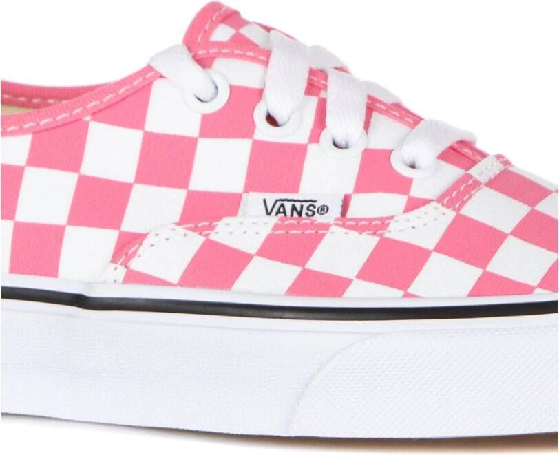 Vans Authentieke Geruite Roze Sneaker Pink Dames