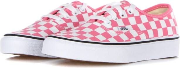 Vans Authentieke Geruite Roze Sneaker Pink Dames