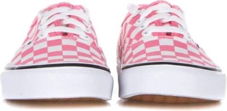 Vans Authentieke Geruite Roze Sneaker Pink Dames