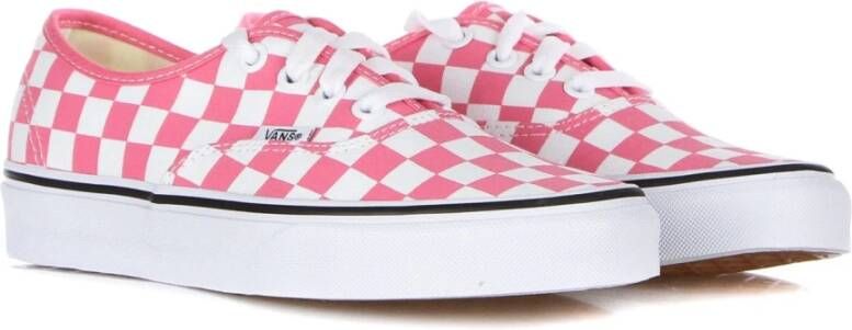 Vans Authentieke Geruite Roze Sneaker Pink Dames