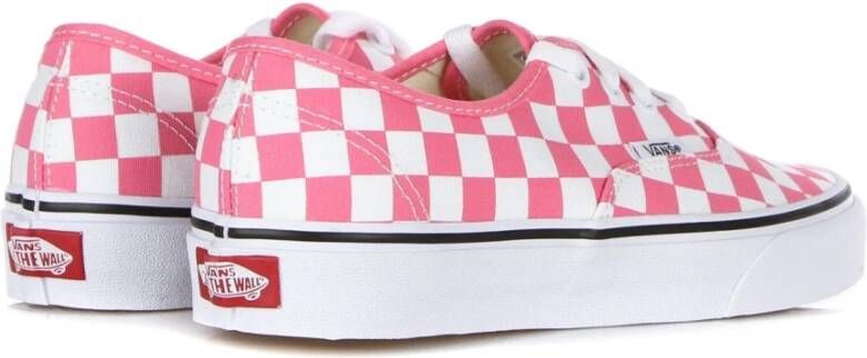 Vans Authentieke Geruite Roze Sneaker Pink Dames