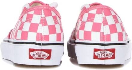 Vans Authentieke Geruite Roze Sneaker Pink Dames