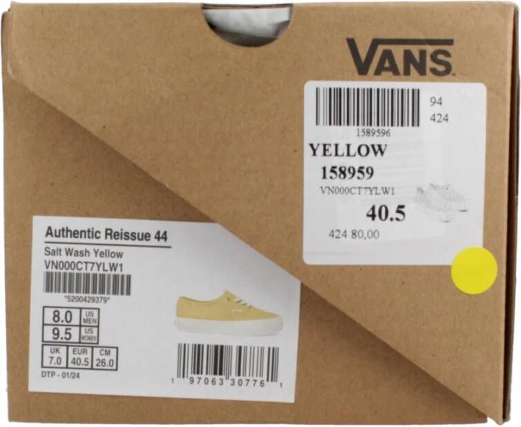 Vans Authentieke Heruitgave Sneakers Yellow Heren