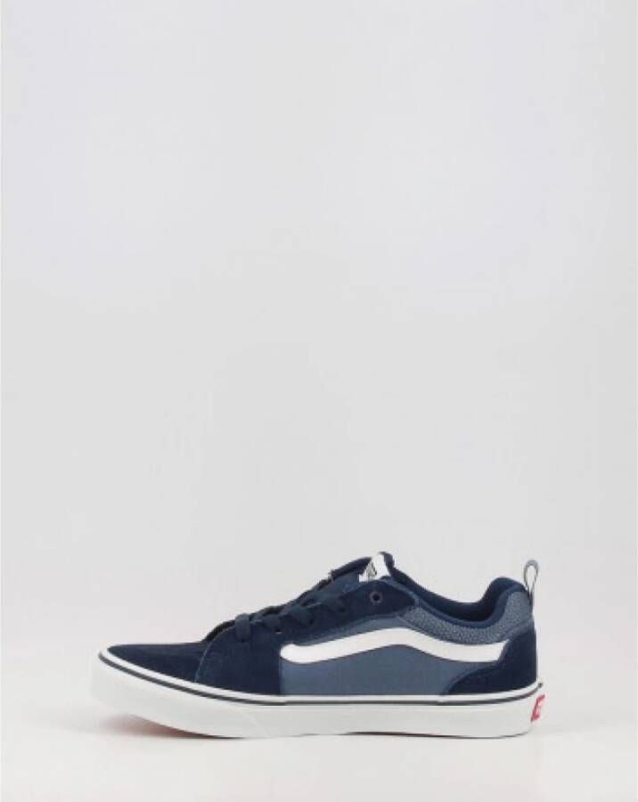 Vans Blauwe Kinderschoenen Platte Vetersneakers Blauw Heren