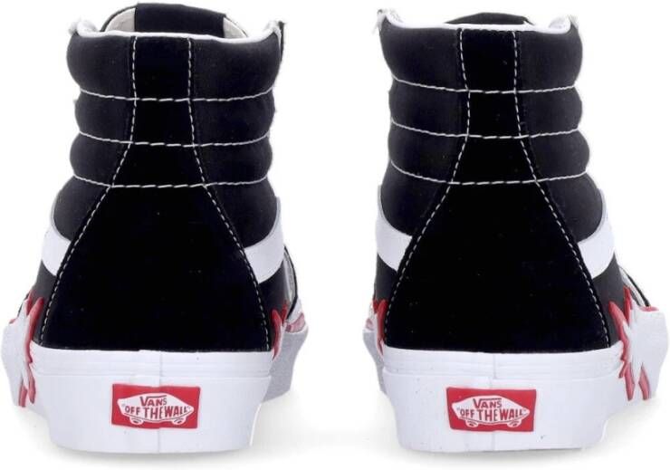 Vans Bolt High-Top Sneaker Zwart Rood Black Heren