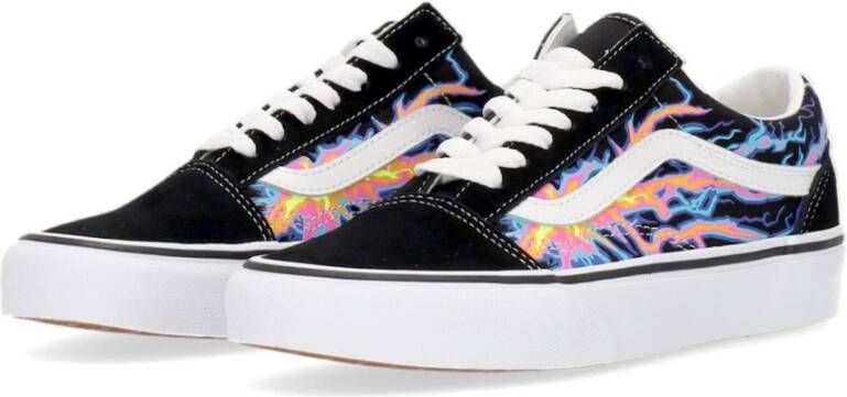 Vans Flame Lage Sneaker Zwart Wit Multicolor Heren