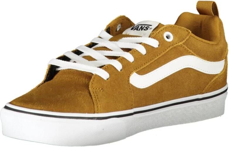 Vans Gele Herensportschoenen Veters Contrastdetails Brown Heren