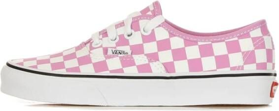 Vans Geruite Orchidee Lage Sneakers Pink Dames