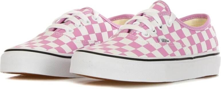 Vans Geruite Orchidee Lage Sneakers Pink Dames