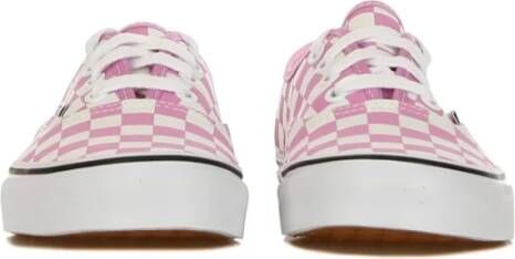 Vans Geruite Orchidee Lage Sneakers Pink Dames