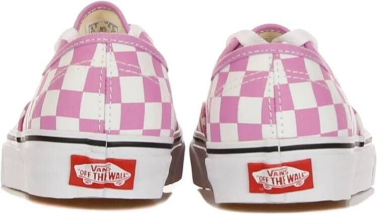 Vans Geruite Orchidee Lage Sneakers Pink Dames