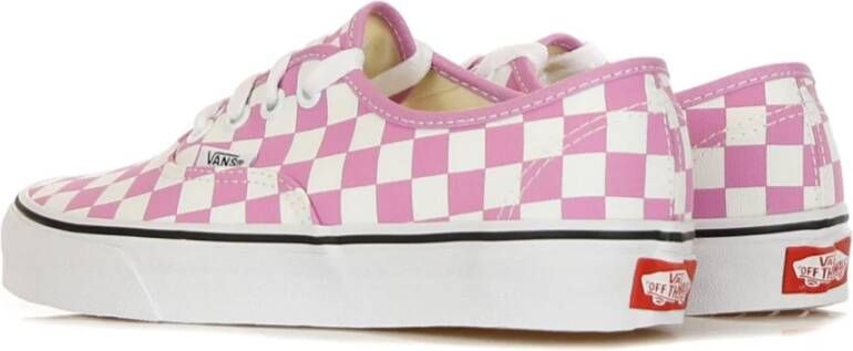 Vans Geruite Orchidee Lage Sneakers Pink Dames