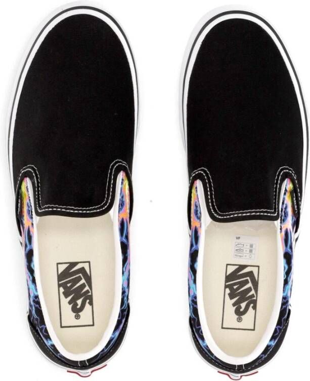 Vans Glow Flames Lage Slip-on Sneaker Black Heren