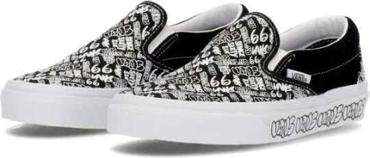 Vans Graffiti Low-Top Slip-on Sneaker Black Heren