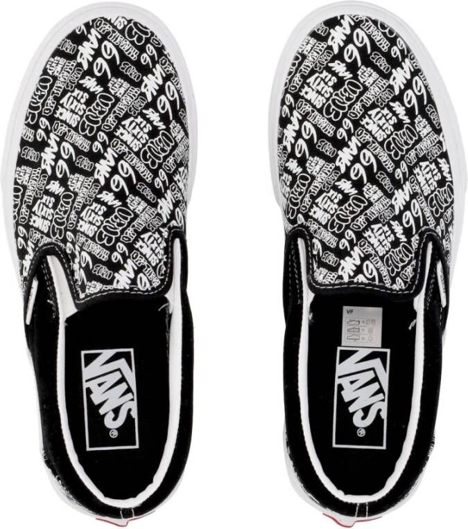 Vans Graffiti Low-Top Slip-on Sneaker Black Heren