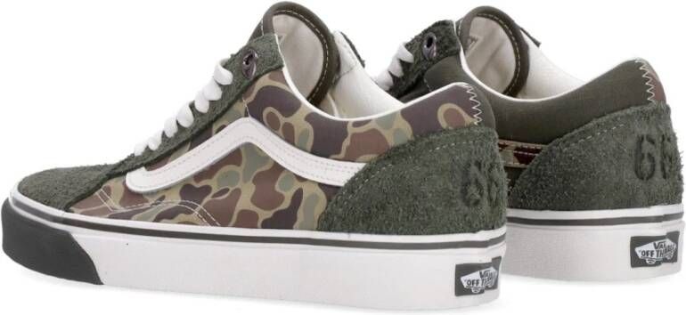 Vans Grape Leaf Lage Sneaker met Vlammen Multicolor Heren