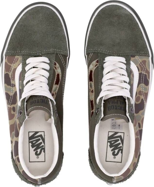 Vans Grape Leaf Lage Sneaker met Vlammen Multicolor Heren