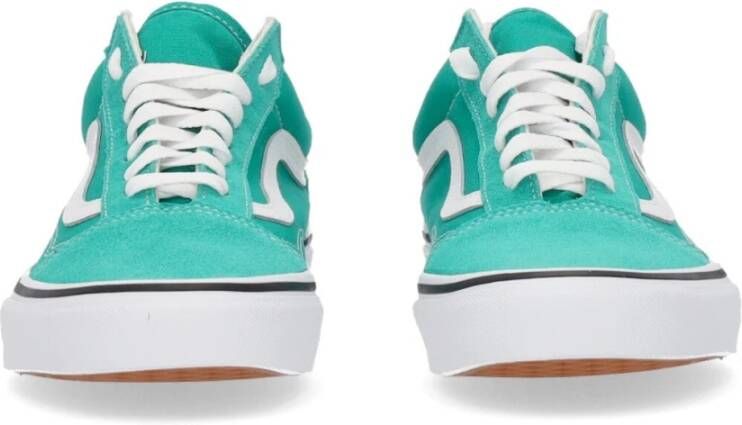 Vans Groene lage sneaker met rubberen zool Green Heren