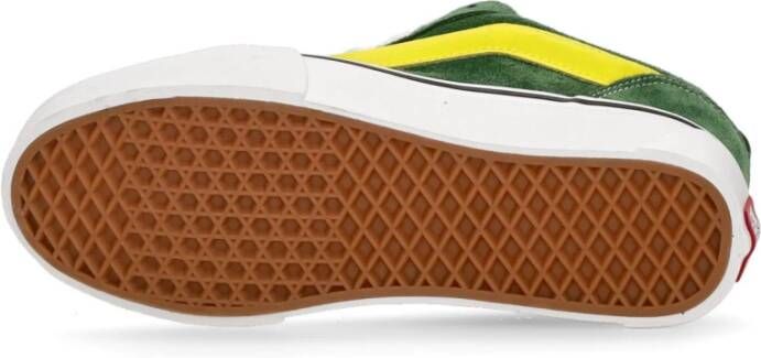 Vans Groen Wit Lage Sneakers Multicolor Heren