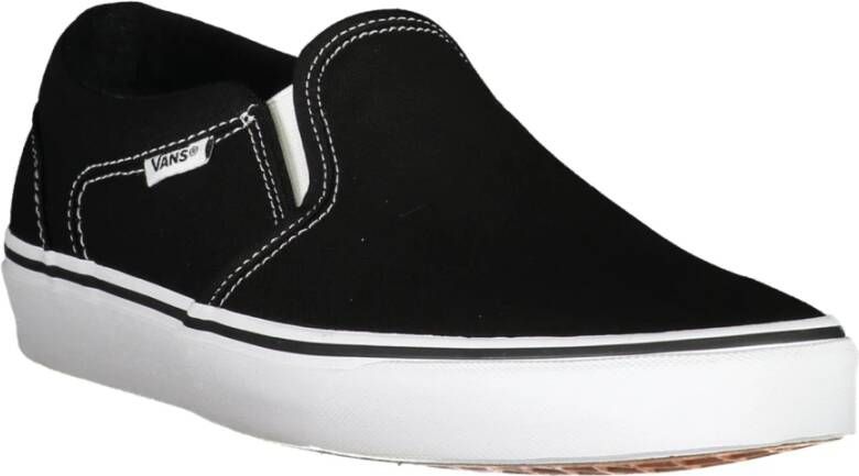 Vans Heren Zwarte Sportschoenen Contrastzool Black Heren