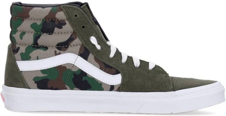 Vans Hoge Camo Sneaker Olijf Wit Multicolor Heren