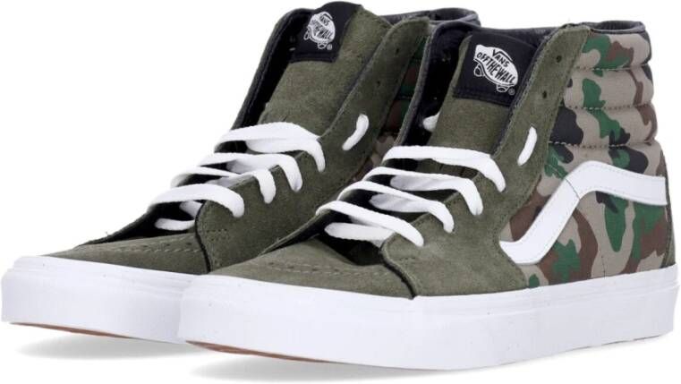 Vans Hoge Camo Sneaker Olijf Wit Multicolor Heren