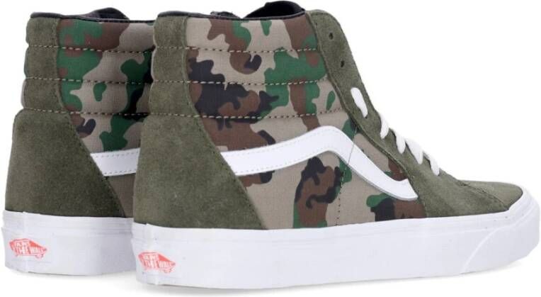 Vans Hoge Camo Sneaker Olijf Wit Multicolor Heren