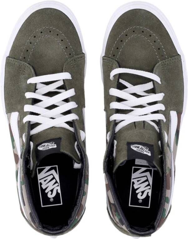 Vans Hoge Camo Sneaker Olijf Wit Multicolor Heren