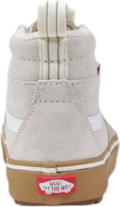 Vans Hoge Leren Sneakers Dames Collectie Beige Dames