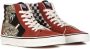 Vans Hoge Top Slangenprint Sneakers Red Heren - Thumbnail 6