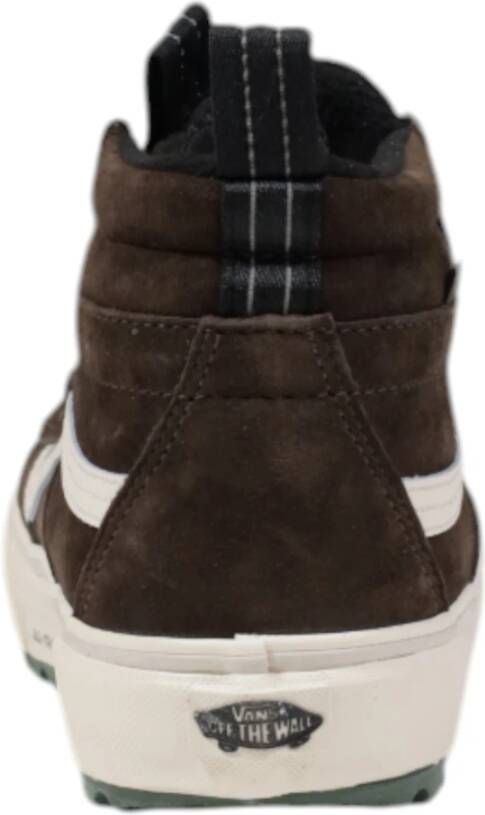 Vans Hoge Top Leren Sneakers Herfst Winter Collectie Brown Heren