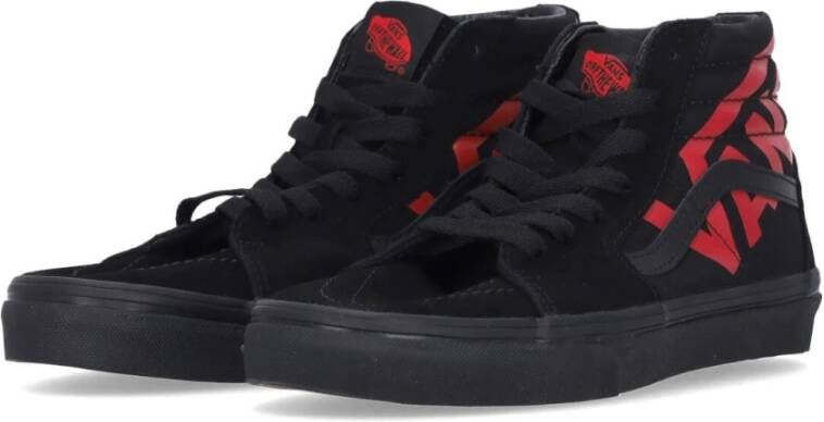 Vans Hoge Top Sk8-hi Logo Schoenen Zwart rood Black Heren