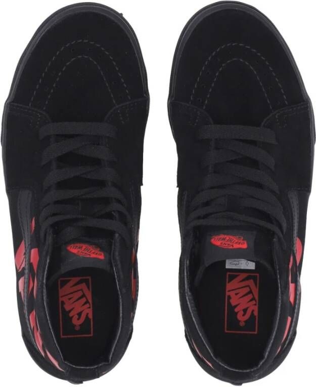 Vans Hoge Top Sk8-hi Logo Schoenen Zwart rood Black Heren