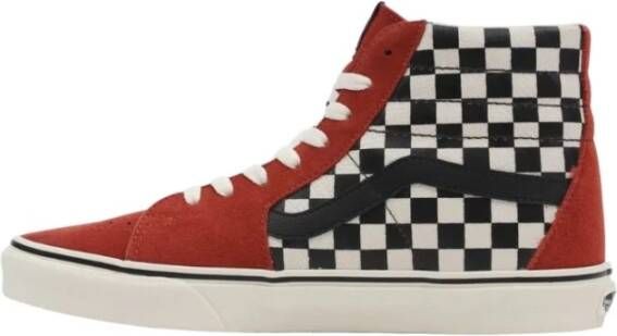 Vans Hoge Top Slangenprint Sneakers Red Heren