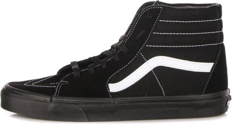 Vans Hoge Top Suède Canvas Sneaker Zwart Black Heren