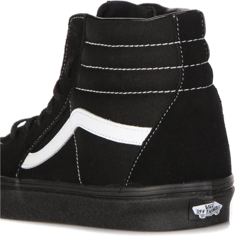 Vans Hoge Top Suède Canvas Sneaker Zwart Black Heren