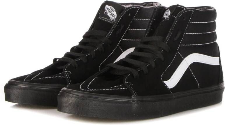 Vans Hoge Top Suède Canvas Sneaker Zwart Black Heren