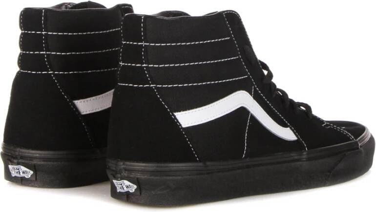 Vans Hoge Top Suède Canvas Sneaker Zwart Black Heren