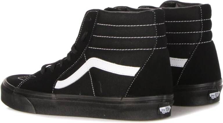 Vans Hoge Top Suède Canvas Sneaker Zwart Black Heren