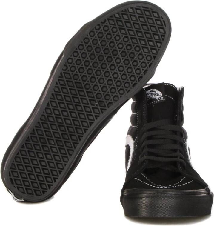 Vans Hoge Top Suède Canvas Sneaker Zwart Black Heren