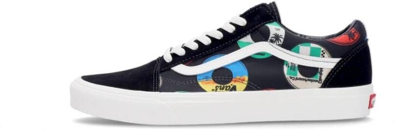 Vans Klassieke Lage Top Sneaker Zwart Multi Multicolor Heren