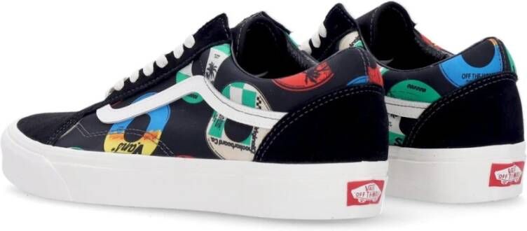 Vans Klassieke Lage Top Sneaker Zwart Multi Multicolor Heren