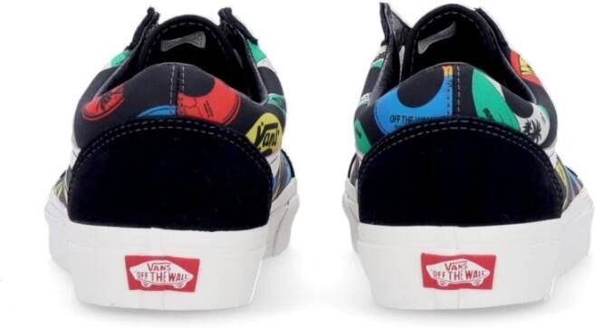 Vans Klassieke Lage Top Sneaker Zwart Multi Multicolor Heren