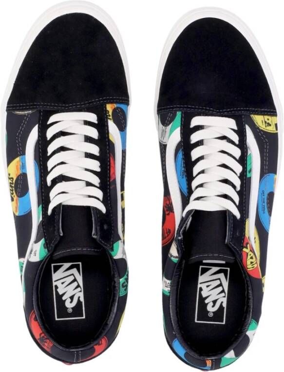 Vans Klassieke Lage Top Sneaker Zwart Multi Multicolor Heren